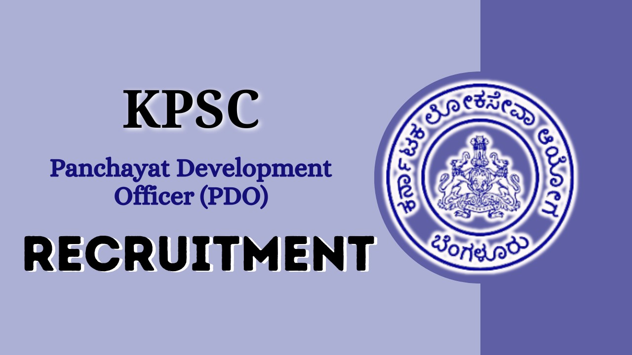 KPSC PDO Recruitment