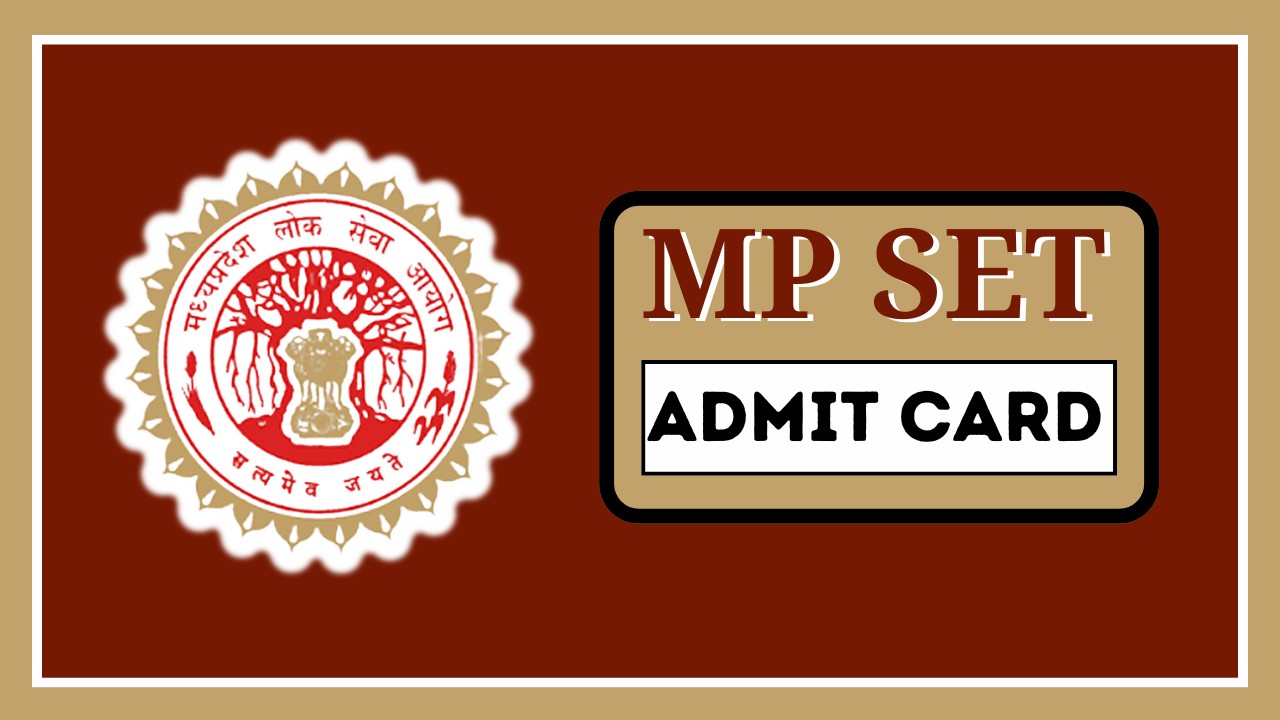 MP SET Admit Card