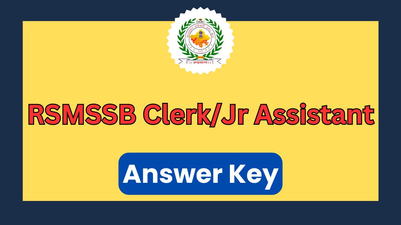 rsmssb clerk answer key