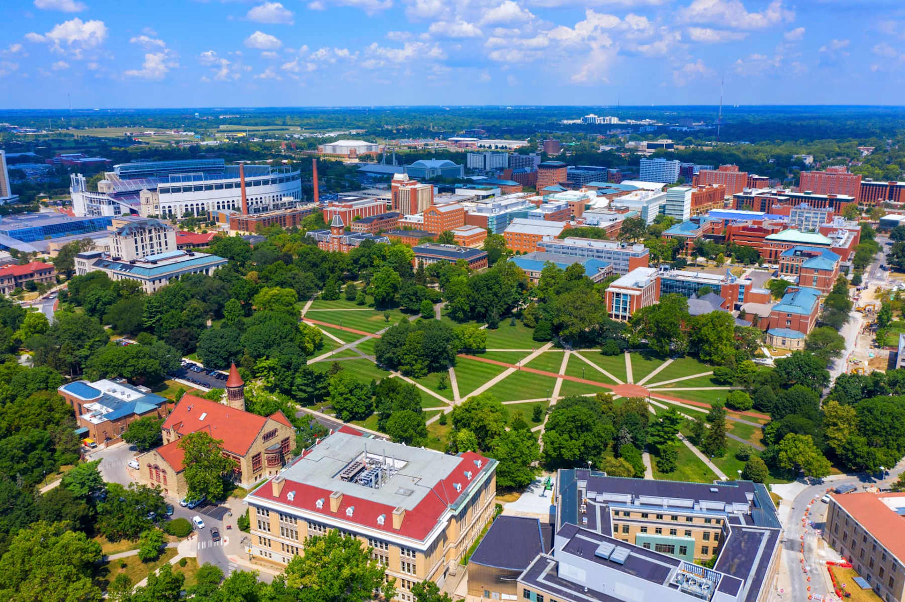 The Ohio State University campus in Columbus, Ohio