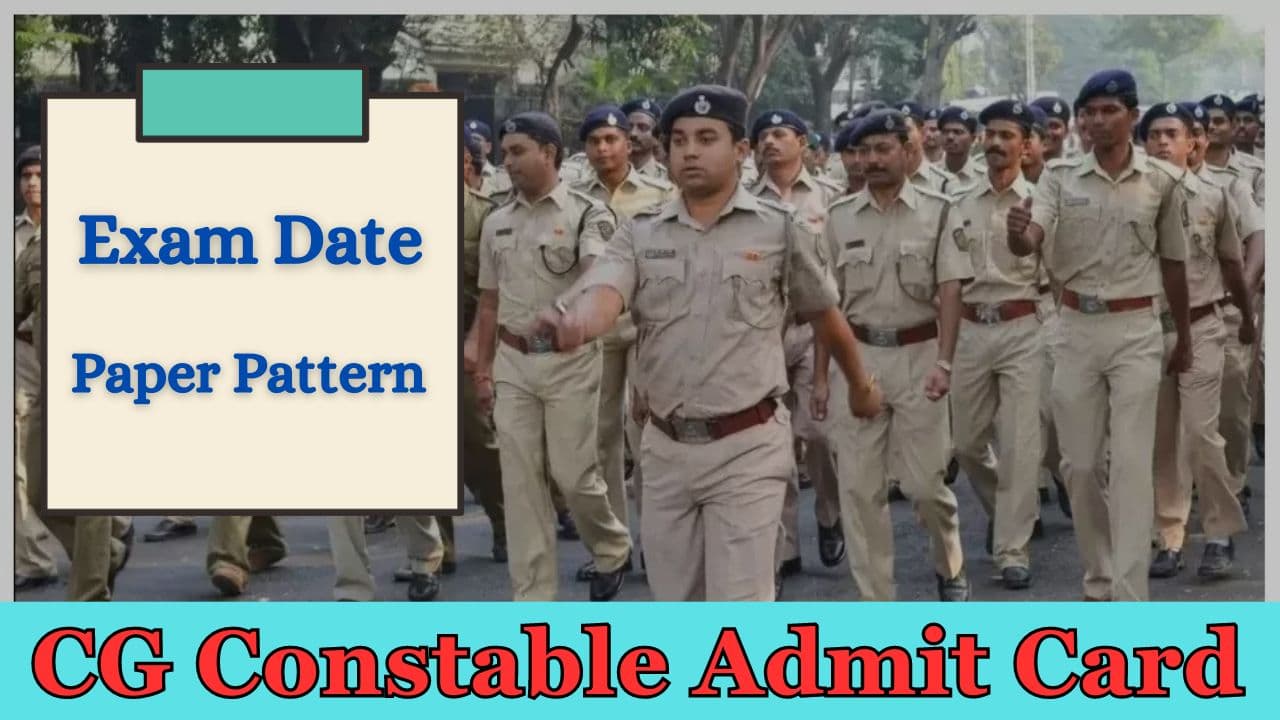 cg police constable admit card