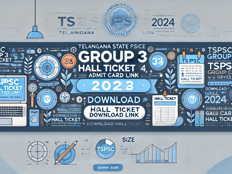 TSPSC Group 3 Hall Ticket