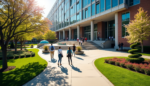 A diverse group of students and faculty collaborating in a public health classroom, symbolizing the learning environment at top-ranked public health schools