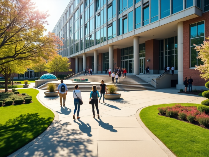 A diverse group of students and faculty collaborating in a public health classroom, symbolizing the learning environment at top-ranked public health schools